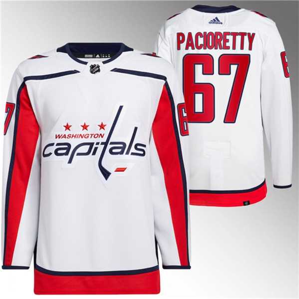 Mens Washington Capitals #67 Max Pacioretty White Stitched Jersey